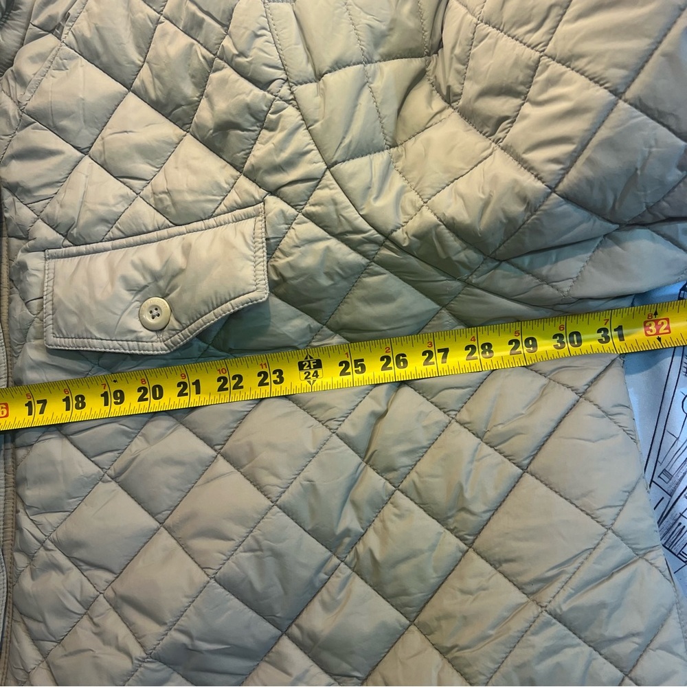 Ulla Popken Soft Gray Quilted Outerwear Coat - Picture 9 of 11